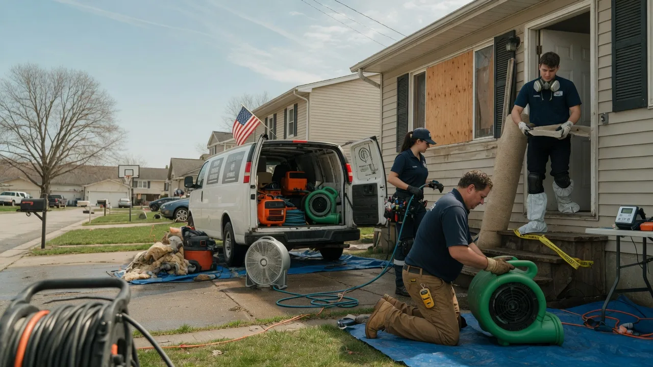 Water Damage Restoration in Collison, IL near me